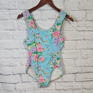 Vintage 90s Jacques Moret Floral Leotard